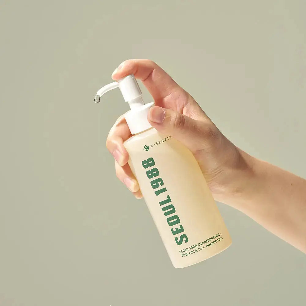 SEOUL 1988 Pine Cica Cleansing Oil with Probiotics, 200ml, a gentle oil cleanser for clean, refreshed skin.