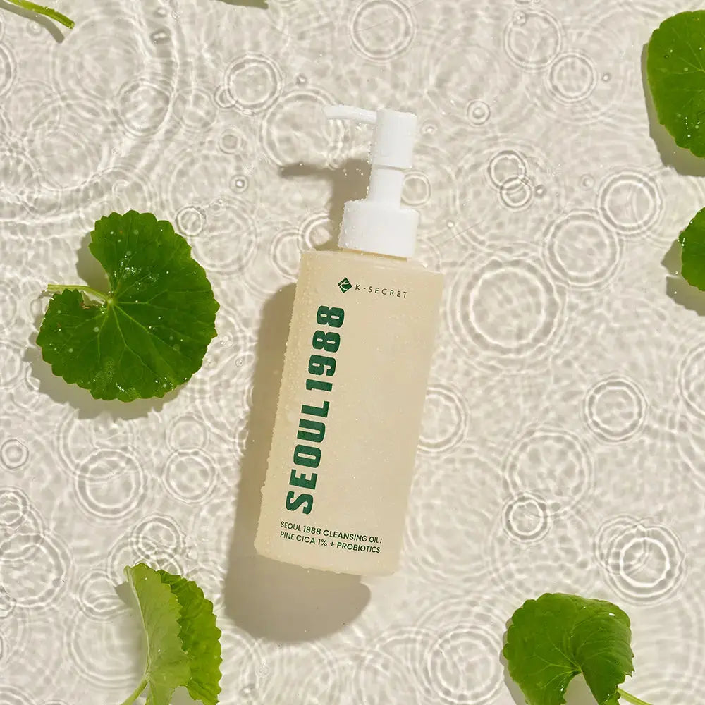 SEOUL 1988 Pine Cica Cleansing Oil with Probiotics, 200ml, a gentle oil cleanser for clean, refreshed skin.