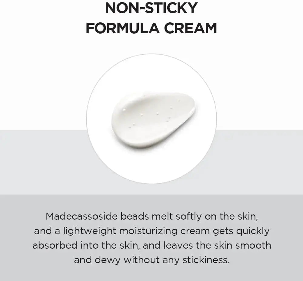 SKIN1004 Madagascar Centella Brightening Capsule Cream in a 75ml jar, featuring a smooth cream texture for skin tone improvement.