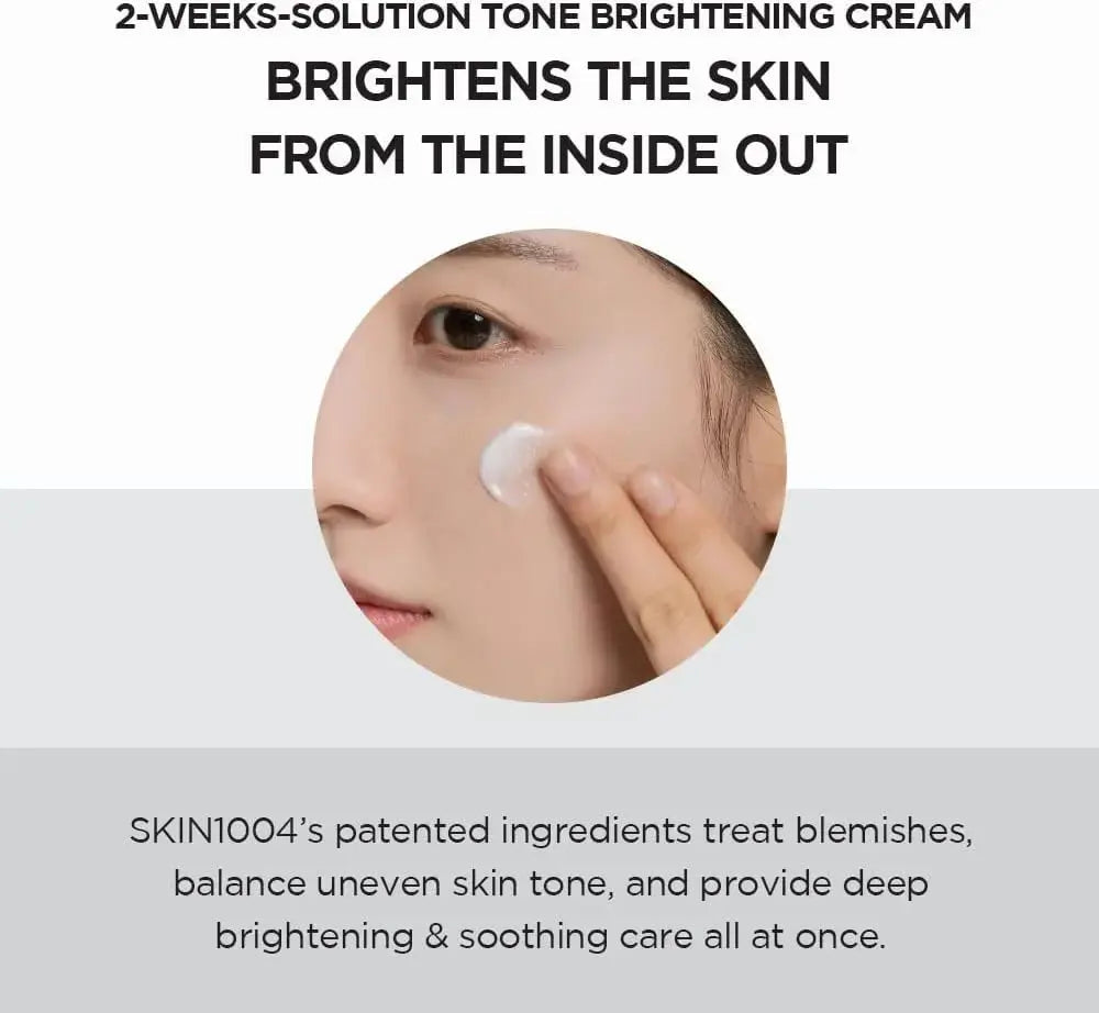 SKIN1004 Madagascar Centella Brightening Capsule Cream in 75ml jar, featuring soothing and illuminating skincare benefits.