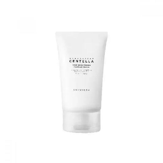 SKIN1004 Madagascar Centella Tone Brightening Capsule Cream 75ml jar showing the cream and packaging on a white background.