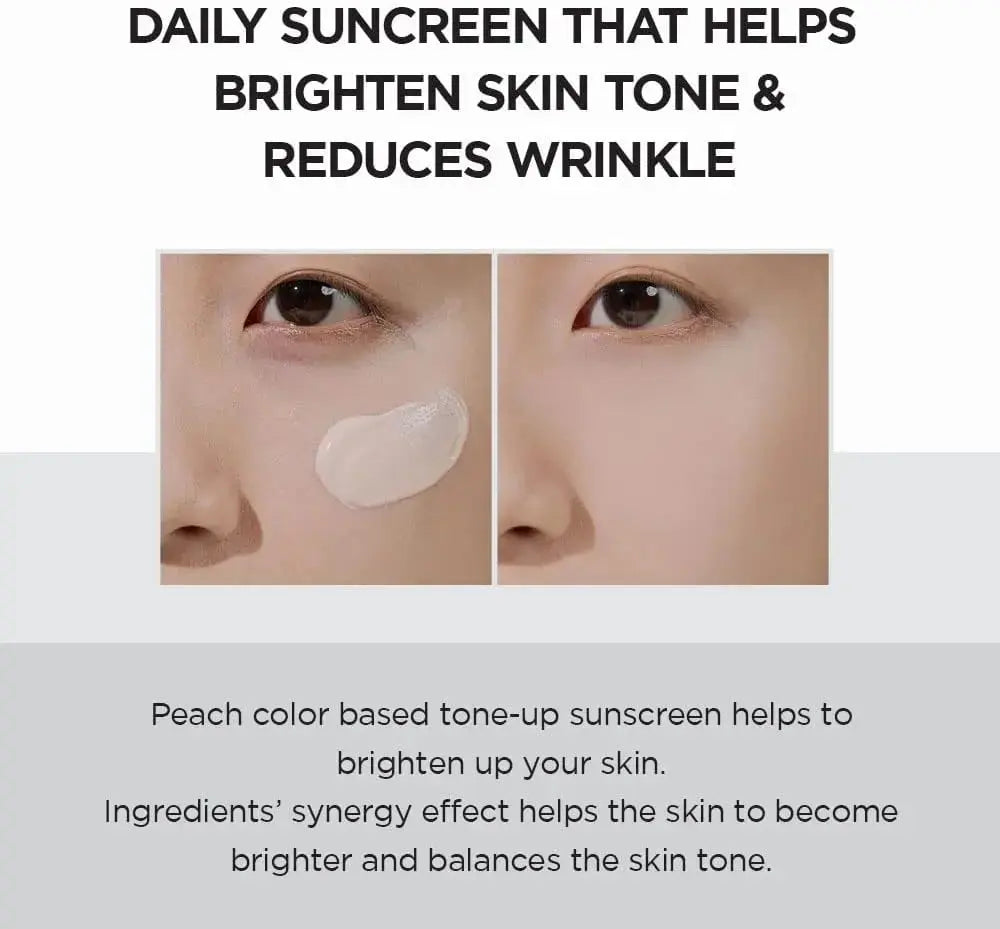 SKIN 1004 Madagascar Centella Brightening Sunscreen in 50ml, featuring a lightweight formula with tone-up and SPF protection.