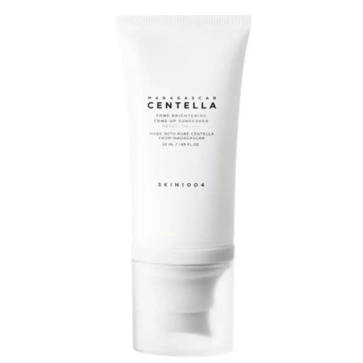 SKIN1004 Madagascar Centella Tone Brightening Sunscreen 50ml, soothing skincare with SPF protection and brightening benefits
