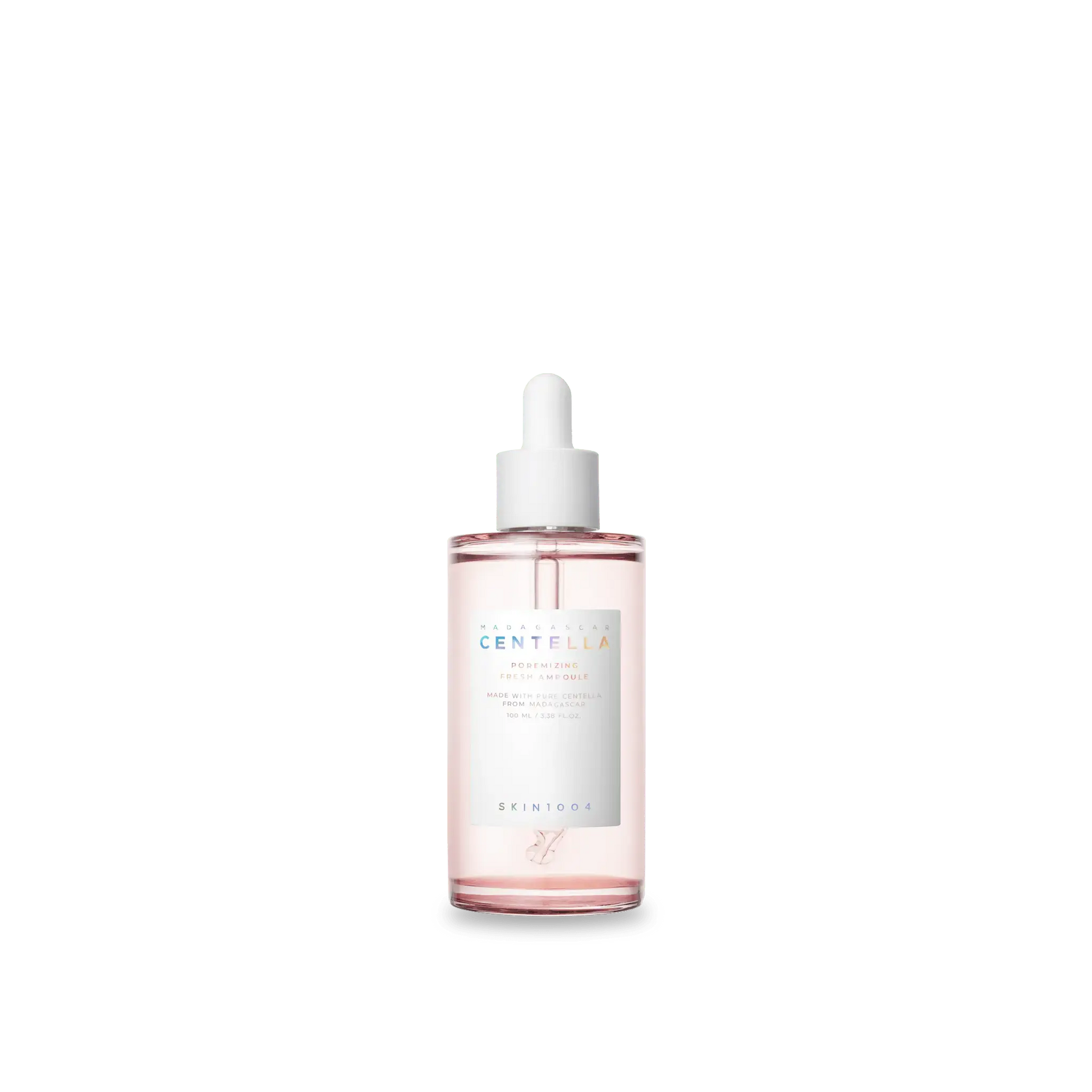 SKIN1004 Madagascar Poremizing Fresh Ampoule 100 ml bottle with clear label and dropper cap, skincare product for pore care.