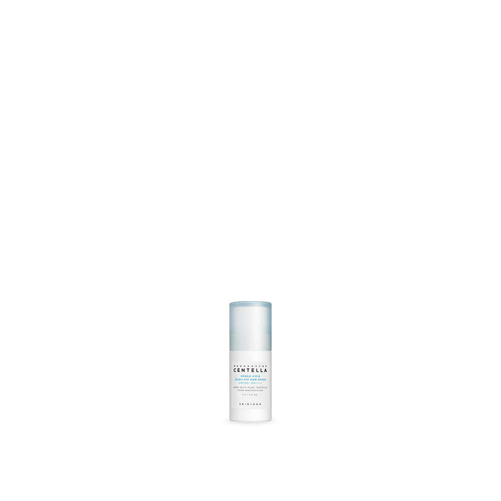 SKIN 1004 Madagascar Centella Hyalu-Cica Silky-Fit Sun Stick, a portable sun protection stick with centella and hyaluronic acid.