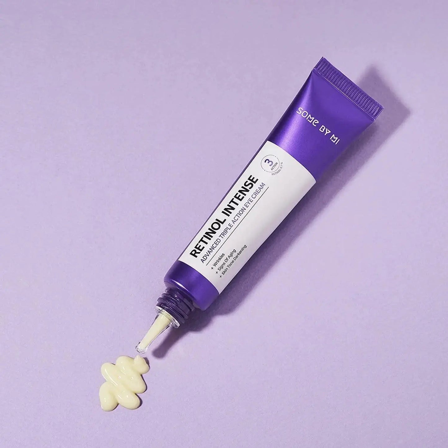 SOME BY MI Retinol Intense Advanced Triple Action Eye Cream in a 30ml jar showing the product container and label.