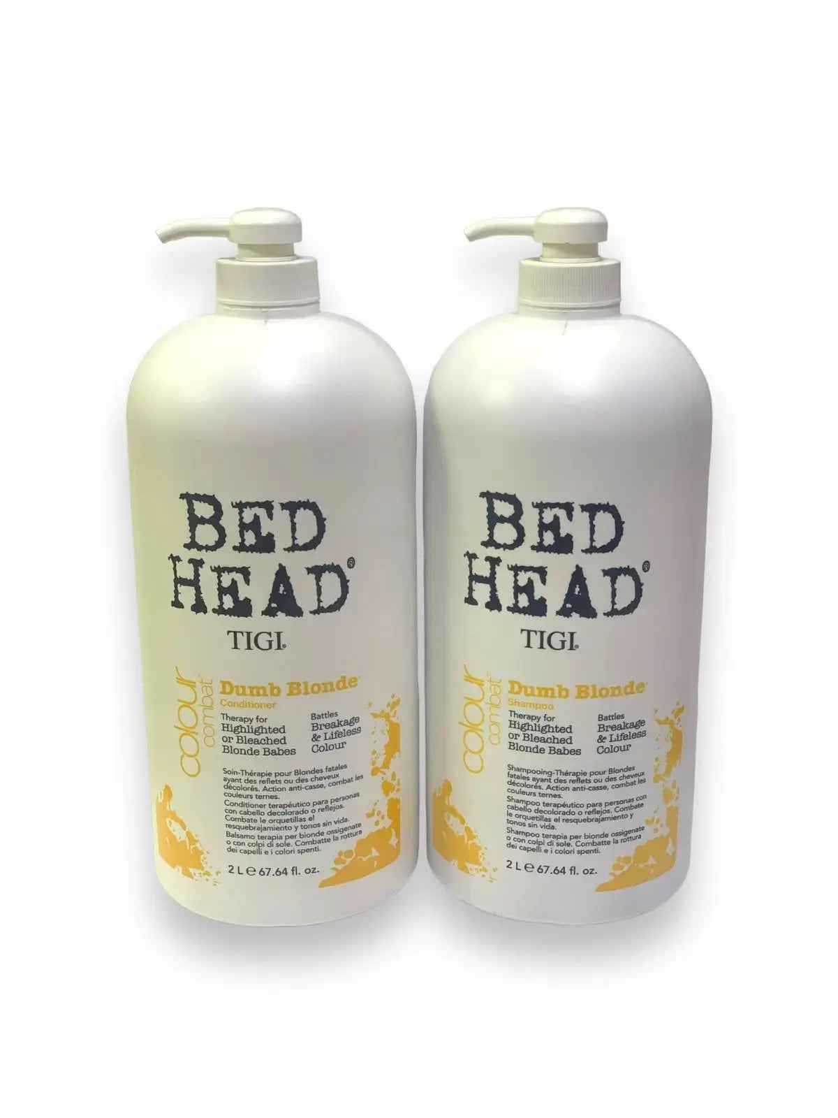 TIGI BED HEAD Dumb Blonde Shampoo & Conditioner Set 2000 ML