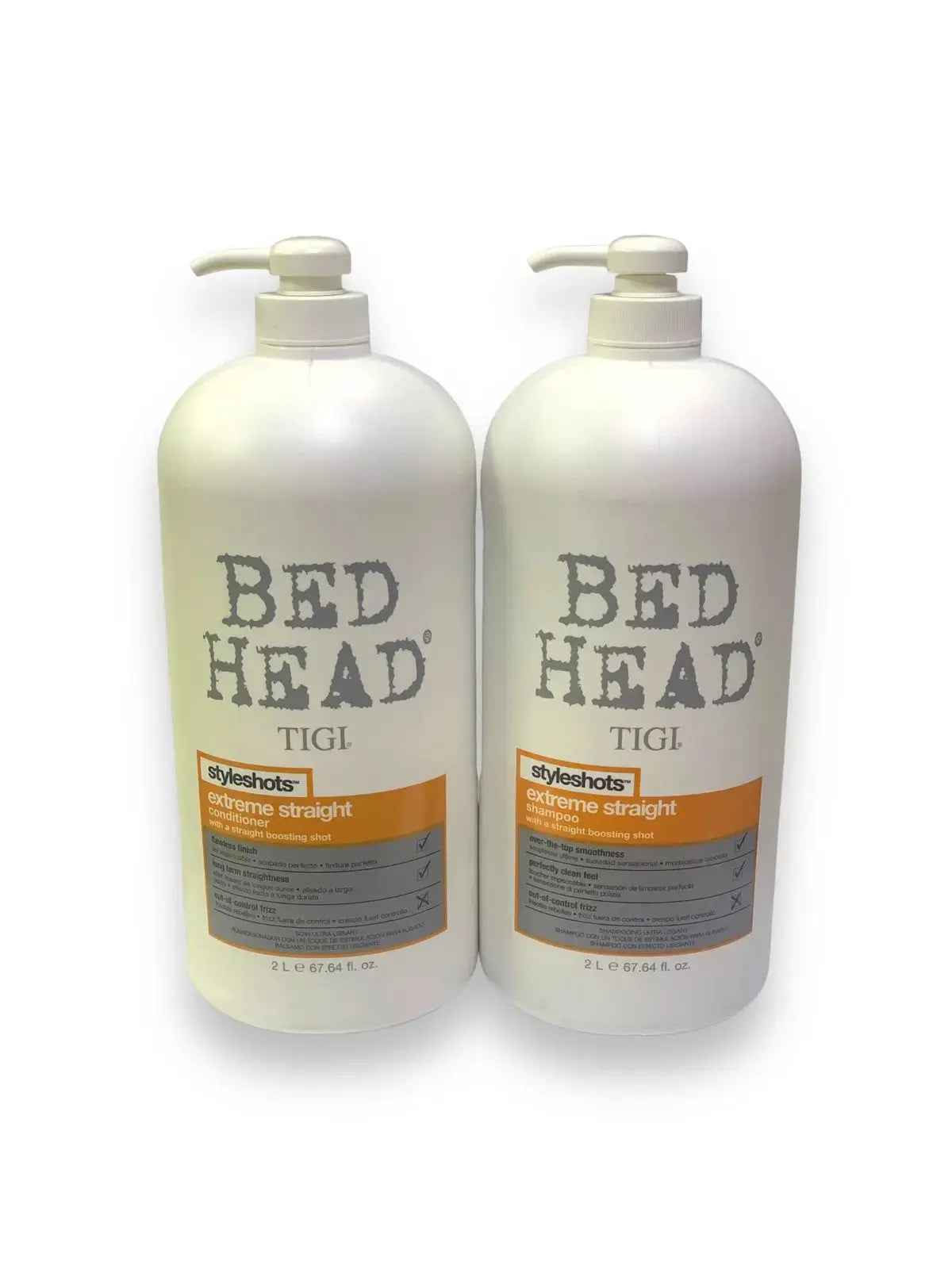 TIGI BED HEAD Styleshots Extreme Straight Shampoo & Conditioner Set 2000 ML