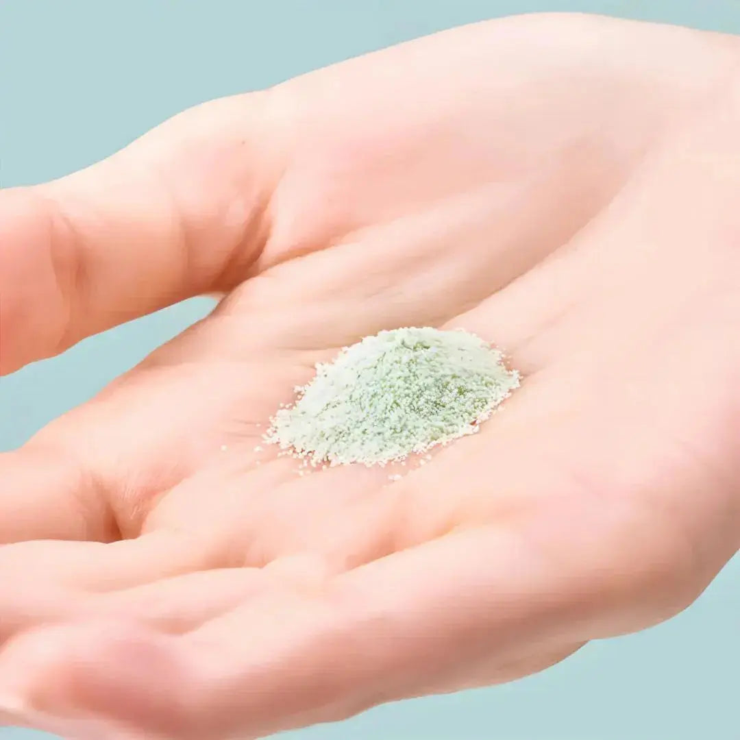 TOCOBO Cica Calming Powder Wash in a 50g container, featuring a white and green packaging with the product name on the label.